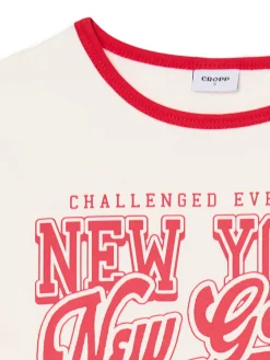 Cropp Koszulki, Topy*Koszulka z kontrastowym wykończeniem wielobarwny