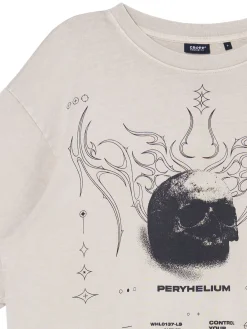 Cropp Koszulki*Koszulka z nadrukiem kremowy