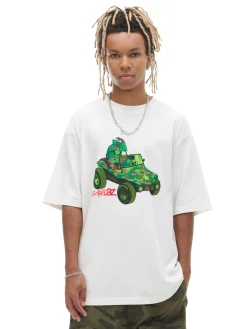 Cropp Koszulki*Koszulka z nadrukiem Gorillaz kremowy