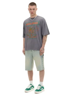 Cropp Koszulki*Koszulka z nadrukiem muzycznym szary