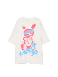 Cropp Koszulki*Koszulka z napisem graffiti kremowy