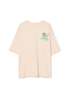 Cropp Koszulki*Koszulka z napisem w stylu graffiti kremowy