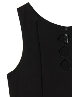 Cropp Koszulki, Topy*Koszulka z wycięciem z przodu czarny