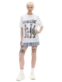 Cropp Koszulki, Topy*Koszulka z zespołem Gorillaz biały