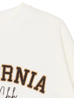 Cropp Bluzy*Kremowa bluza z naszywkami kremowy