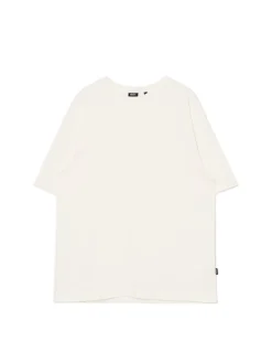 Cropp Koszulki*Kremowa gładka koszulka kremowy