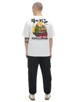 Cropp Koszulki*Kremowa koszulka z grafiką kremowy