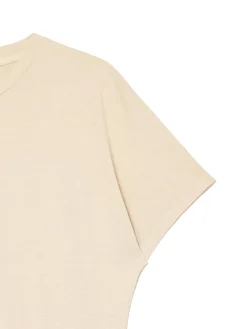 Cropp Sukienki, Kombinezony*Kremowa sukienka mini z marszczeniami kremowy