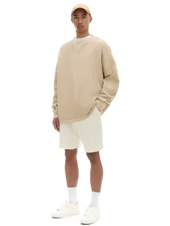 Cropp Sety*Kremowe dresowe spodenki kremowy