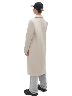 Cropp Kurtki, Płaszcze*długi płaszcz kremowy