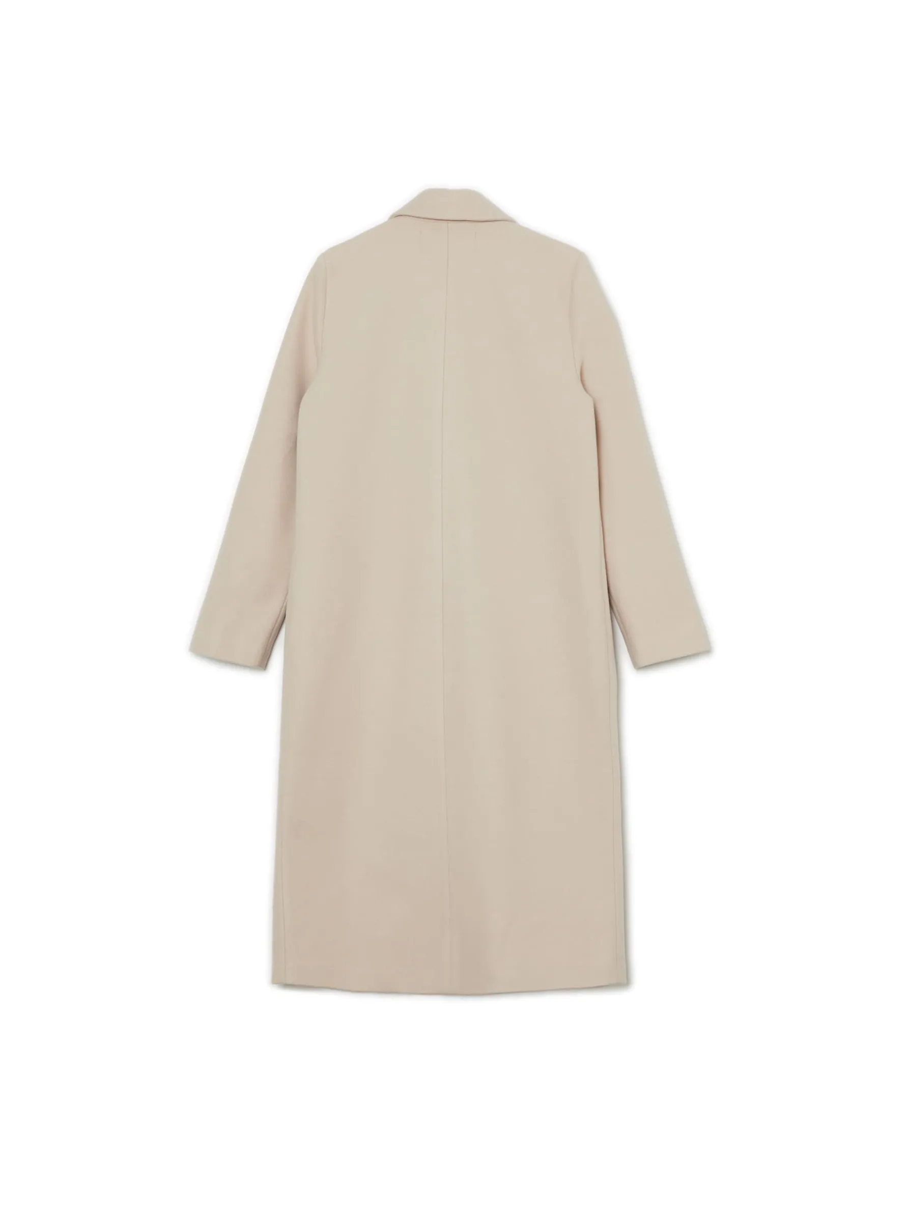 Cropp Kurtki, Płaszcze*długi płaszcz kremowy