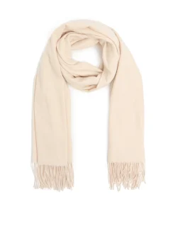 Cropp Szaliki*szalik z frędzlami kremowy