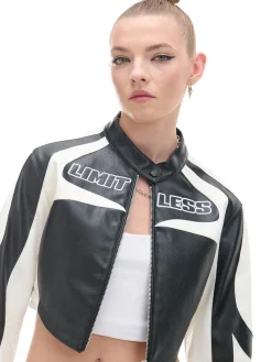 Cropp Kurtki, Płaszcze*Krótka kurtka w stylu racing czarny