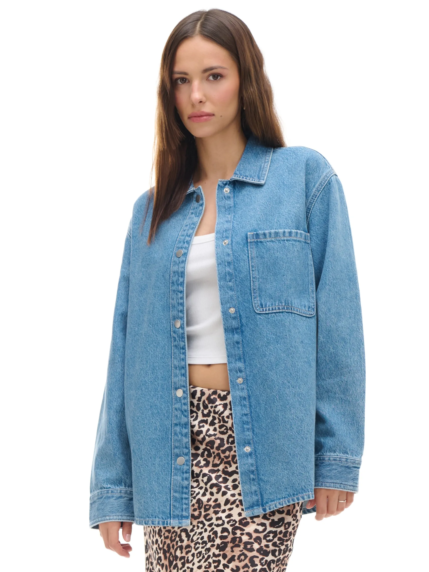 Cropp Kurtki, Płaszcze*Kurtka jeansowa z efektem sprania niebieski