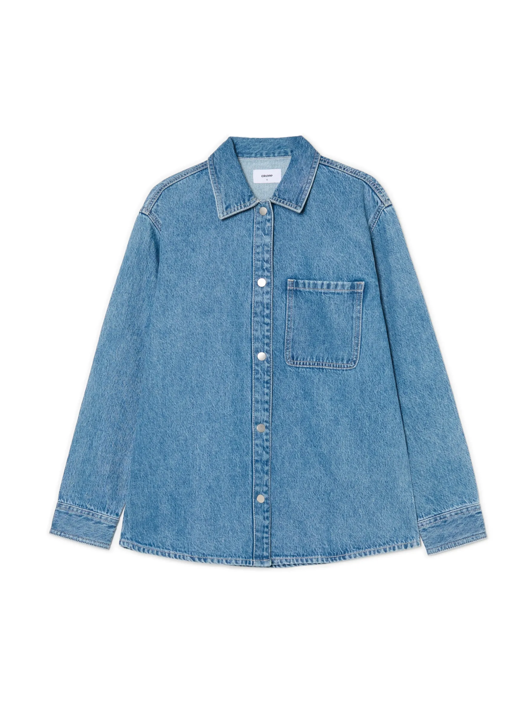 Cropp Kurtki, Płaszcze*Kurtka jeansowa z efektem sprania niebieski