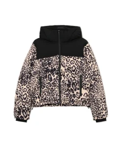 Cropp Kurtki, Płaszcze*Kurtka puffer w panterkę wielobarwny