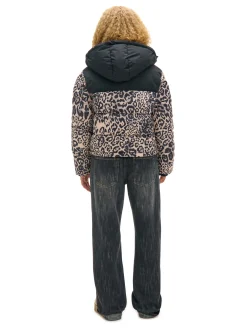 Cropp Kurtki, Płaszcze*Kurtka puffer w panterkę wielobarwny