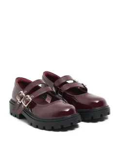 Cropp Półbuty*Lakierowane półbuty Mary Jane kasztanowy