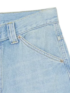 Cropp Jeansy*Luźne jeansowe spodenki bermudy niebieski