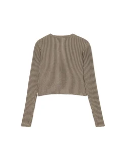 Cropp Swetry*Melanżowy kardigan z guzikami zielony