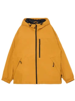 Cropp Kurtki, Płaszcze*Miodowa kurtka basic z kapturem brązowy