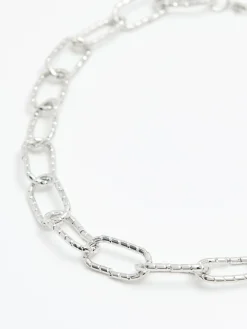 Cropp Biżuteria*Naszyjnik-łańcuch w kolorze m srebrny
