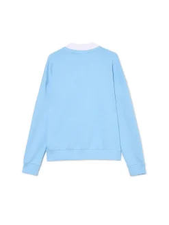 Cropp Bluzy*Niebieska bluza z kołnierzykiem niebieski