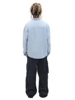 Cropp Koszule*Niebieska koszula z ozdobnym wykończeniem niebieski