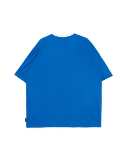 Cropp Koszulki, Topy*Niebieska koszulka oversize Baltic Games niebieski