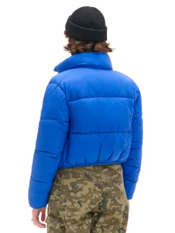 Cropp Kurtki, Płaszcze*Niebieska kurtka puffer niebieski