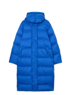 Cropp Kurtki, Płaszcze*pikowany płaszcz z kapturem niebieski