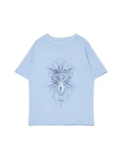 Cropp Unisex|Unisex*T-shirt z pająkiem UNISEX niebieski