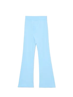 Cropp Spodnie*Niebieskie dresy typu flare błękitny