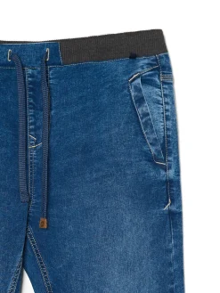 Cropp Jeansy*e jeansowe joggery chino niebieski