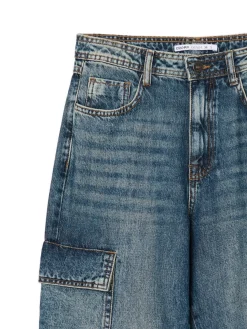Cropp Jeansy*e jeansy baggy niebieski