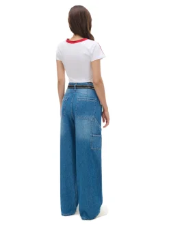 Cropp Jeansy*e jeansy baggy niebieski