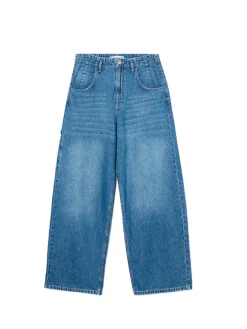 Cropp Jeansy*e jeansy baggy niebieski