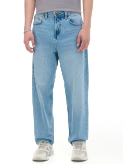 Cropp Jeansy*e jeansy loose niebieski