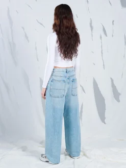 Cropp Jeansy*e jeansy skater niebieski