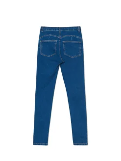 Cropp Jeansy*e jeansy skinny push up niebieski