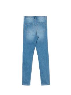 Cropp Jeansy*e jeansy skinny z kieszeniami niebieski