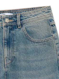 Cropp Jeansy*e jeansy straight PETITE niebieski