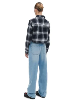 Cropp Jeansy*e jeansy wide leg niebieski