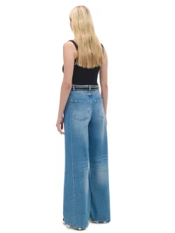 Cropp Jeansy*e jeansy wide leg niebieski