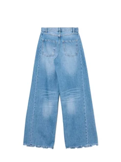 Cropp Jeansy*e jeansy wide leg niebieski