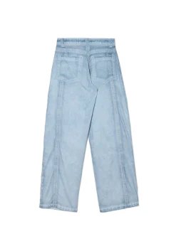 Cropp Spodnie*Niebieskie spodnie z kieszeniami cargo granatowy