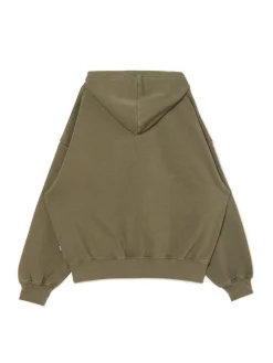 Cropp Bluzy|Sety*Oliwkowa bluza hoodie z naszywką UNISEX zielony