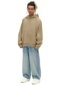 Cropp Bluzy|Sety*Oliwkowa bluza oversize z kapturem zielony