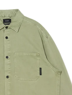 Cropp Denim|Koszule*Oliwkowa koszula z kieszeniami zielony