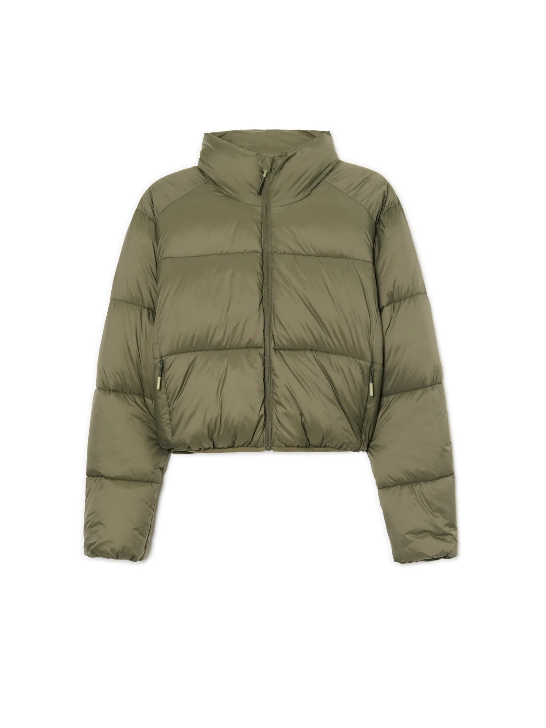 Cropp Kurtki, Płaszcze*Oliwkowa kurtka puffer zielony